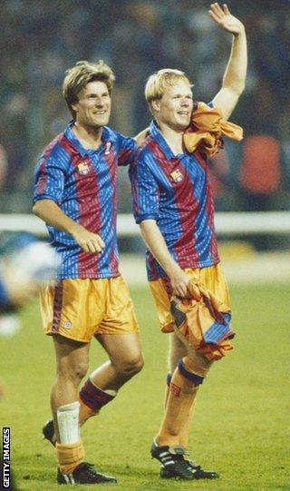 Michael Laudrup (left)