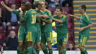 Kuban Krasnodar players celebrating