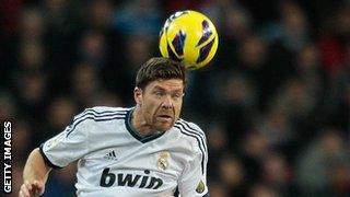 Real Madrid midfielder Xabi Alonso