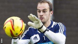 Hearts goalkeeper Jamie MacDonald