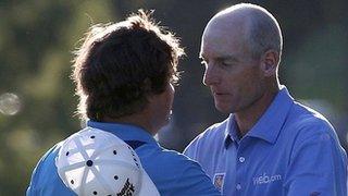 Jason Dufner (left) and Jim Furyk