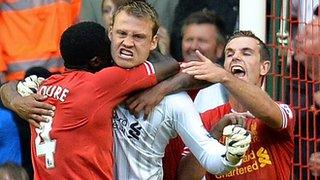 Kolo Toure, Simon Mignolet, Jordan Henderson