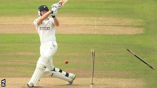 Jonny Bairstow bowled by Andre Adams