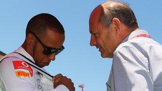 Lewis Hamilton (left) and Ron Dennis (right)