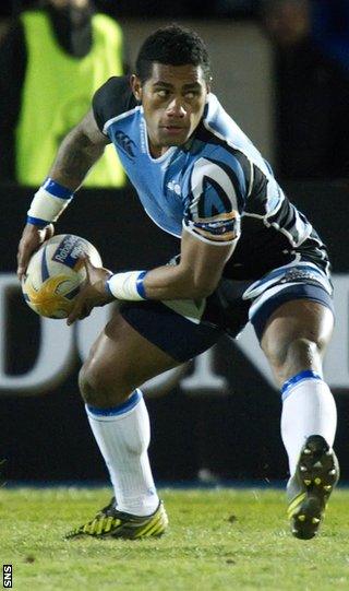 Glasgow Warriors scrum-half Niko Matawalu