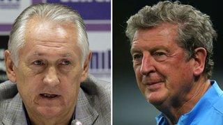 Mikhail Fomenko (left) and Roy Hodgson