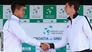 Borna Coric (left) and Andy Murray