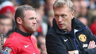 David Moyes and Wayne Rooney