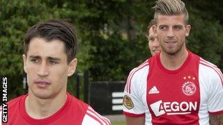 Bojan Krkic and Toby Alderweireld