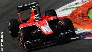 Max Chilton of Marussia at the Italian Grand Prix