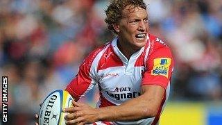 Billy Twelvetrees carries the ball for Gloucester against Northampton