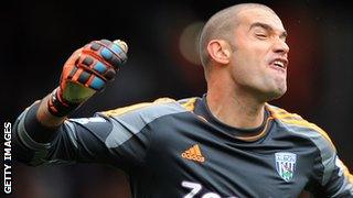 West Brom stand-in keeper Boaz Myhill