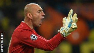 Malaga goalkeeper Willy Caballero