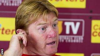 Motherwell manager Stuart McCall