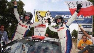 Robert Kubica wins the World Rally Championship's second division title