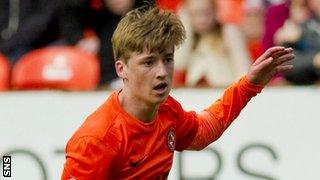 Dundee United midfielder Ryan Gauld