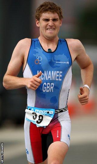 Triathlete David McNamee