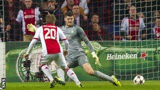 Lasse Schone scores for Ajax