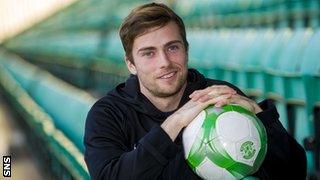 Hibernian midfielder Lewis Stevenson