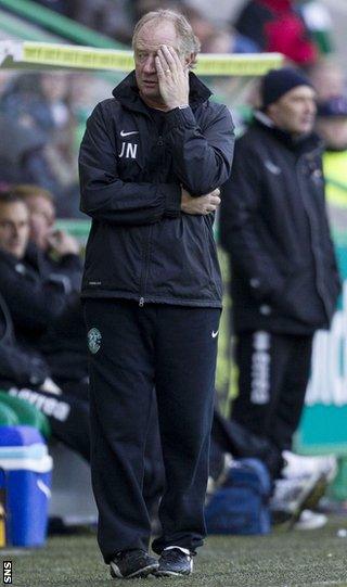 Hibs caretaker Jimmy Nicholl