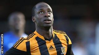 Hull City striker Sone Aluko scored 12 goals in 21 games for Rangers in the Scottish Premier League