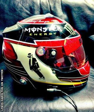 Lewis Hamilton's US GP helmet