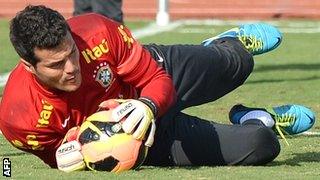 Brazil goalkeeper Julio Cesar