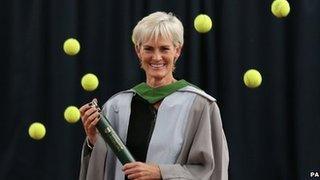 Judy Murray with doctorate