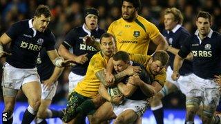 Scotland lost to Australia at Murrayfield