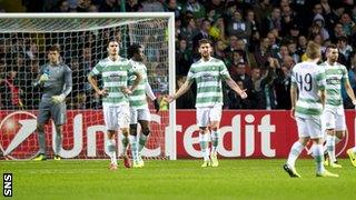 A dejected Celtic side realise their 2013-14 European journey is over