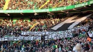 Banner displayed by the Green Brigade