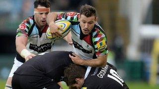 Danny Care takes the ball into contact