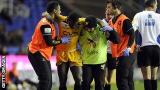 Wasps winger Christian Wade picked up an injury against London Irish