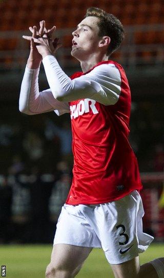 Andrew Robertson celebrates