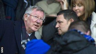 Sir Alex Ferguson (left) with St Johnstone chairman Steve Brown at McDiarmid Park