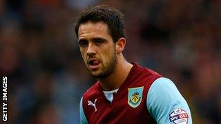 Burnley striker Danny Ings