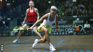 Alison Waters and Nicol David