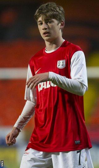 Dundee United midfielder Ryan Gauld