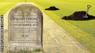 The Sydney Morning Herald has predicted that England's Ashes hopes will be buried by the end of the Perth Test.