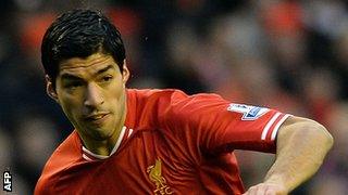 Liverpool striker Luis Suarez has scored 15 goals in 11 appearances for Liverpool this season