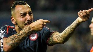 Olympiakos striker Konstantinos Mitroglou