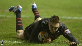 Dougie Fife scored Edinburgh's try