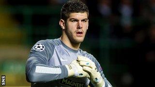 Celtic goalkeeper Fraser Forster