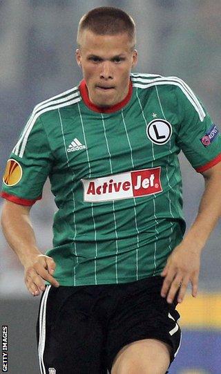 Legia Warsaw forward Henrik Ojamaa