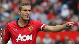 Manchester United captain Nemanja Vidic.