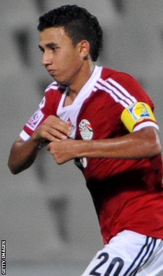 Mahmoud Hassan celebrates with Al-Ahly