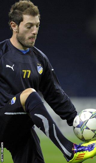 Apoel Nicosia full-back Athos Solomou