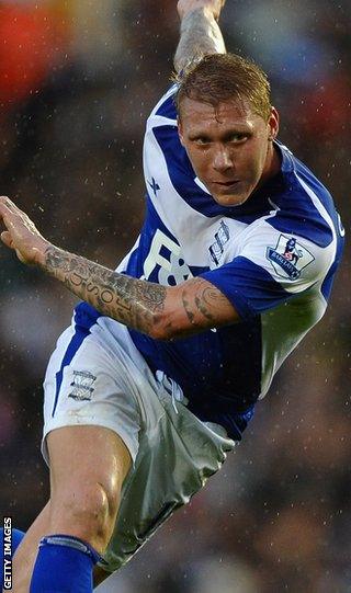 Garry O'Connor in action for Birmingham