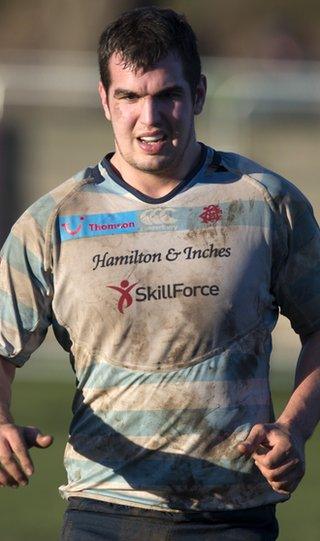 Stuart McInally in action for Edinburgh Academicals