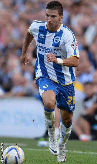 Brighton defender Vitalijs Maksimenko